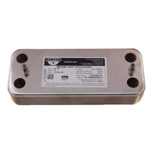Теплообменник ГВC (вторичный) 16 пластин Zilmet 17B1901400 Chaffoteaux Elexia, Mira ( аналог 995945, R8036)