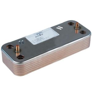 Теплообменник ГВC (вторичный) 12 пластин original Ariston Uno MFFI / MI 995945 (аналог R8036)