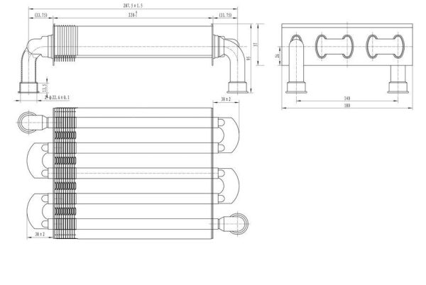 Теплообменник монотермический Protherm 11 кВт, 24 кВт Jaguar 11JTV, 24JTV (аналог 0020119766) — изображение 2