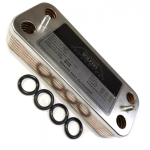 Теплообменник ГВС Protherm Пантера v15, v17 14 пл. (аналог 0020043598)