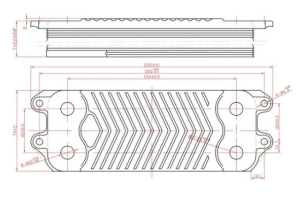 Теплообменник ГВС 16 пластин Vaillant Atmo TEC Pro, Atmo TEC Pro mini, Atmo TEC Plus, Turbo TEC Pro, Turbo TEC Pro mini, Turbo TEC Plus, TurboTEC Exclusiv (аналог 0020186153) — изображение 3