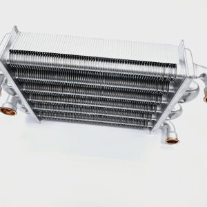 Битермический теплообменник Ariston Egis 24 FF, AS 24 FF (после 01.03.2008 года выпуска, короткий – 220 мм), (аналог 65106300)