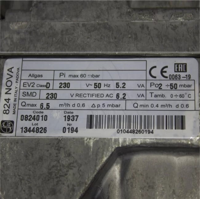 Клапан газовый SIT 824 Nova Protherm Пантера, Медведь 0020025220 — изображение 4