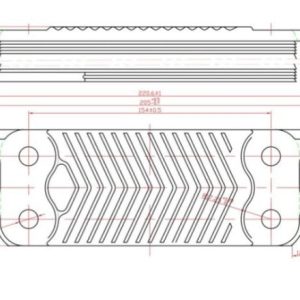 Теплообменник ГВС 14 пластин Protherm Гепард, Лев, Пантера 0020186153