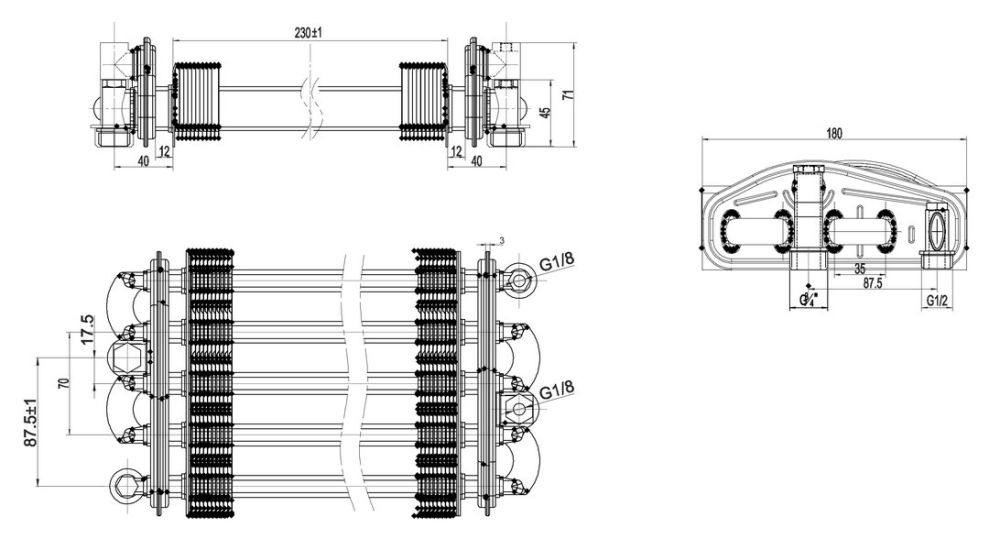 Теплообменник битермический Teplowest Optima АГД 24 (2.55.35.076.04) — изображение 3